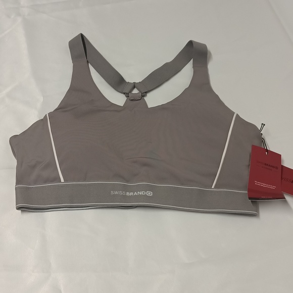 SwissBrand Other - Gray SwissBrand Y-back sports Bra Sz Large Atheisure  NWT